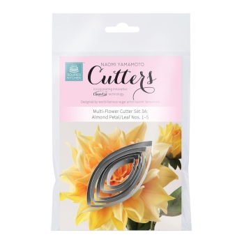 Multi Flower Cutter Set 3A - Almond Petal/Leaf No. 1 - 5